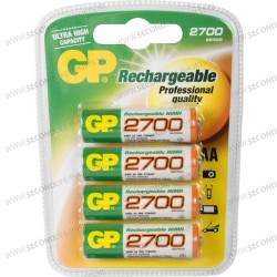 GP NiHM oplaadbare AA Mignon penlite (2600 Series), blister 4