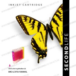 Brother LC970 / LC1000 Magenta 35ml XL Cartridges
