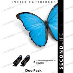 HP 920 Zwart Duopack 2x 20ml XL Cartridges HP 920 Zwart Duopack 2x 20ml XL Cartridges