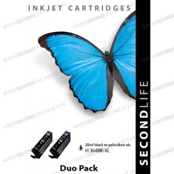 HP 364 Zwart Duopack OEM-CHIP 2x 20ml XL Cartridges HP 364 Zwart Duopack OEM-CHIP 2x 20ml XL Cartridges