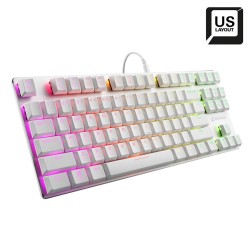 Sharkoon PureWriter TKL RGB Wit | Bedraad Toetsenbord | QWERTY US Sharkoon PureWriter TKL RGB Wit | Bedraad Toetsenbord | QWERTY US