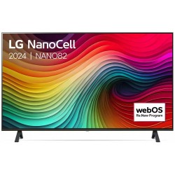 LG NanoCell 43NANO82T6B | 43” 4K Ultra HD NanoCell Smart TV | WebOS 24 | HDR10 | 60Hz