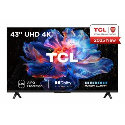 TCL 43V6C | 43” 4K Ultra HD DLED Smart TV | Google TV | Dolby Vision | 60Hz | HDMI 2.1