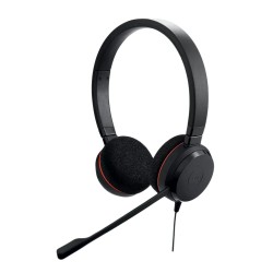 Jabra Evolve 20 MS Duo | Bedrade On-ear Mono Headset | Zwart