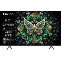 TCL 50C61K | 50” 4K Ultra HD QD-MiniLED | 120Hz | Google TV | Dolby Vision | HDMI 2.1 | Smart TV