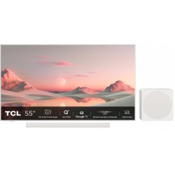 TCL NXTFRAME 55A300PRO | 55” 4K Ultra HD QLED Smart TV | Google TV | Inclusief Soundbar & Subwoofer | Dolby Vision IQ | 120Hz