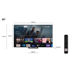 TCL 55C749 | 55'' Ultra HD 4K | QLED Smart TV | Wifi | Google TV | Local Dimming | Dolby Vision | 144Hz