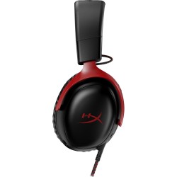 HyperX Cloud III | Bedrade Over-ear Gaming Headset | 3.5mm + USB-A + USB-C | Zwart/Rood