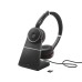 Jabra Evolve 75 | Draadloze On-ear Headset met ANC | USB Receiver | Oplaadstation | Zwart
