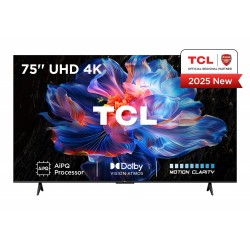 TCL 75V6C | 75” 4K Ultra HD DLED | Google TV | Dolby Vision | 60Hz | HDMI 2.1 | Smart TV