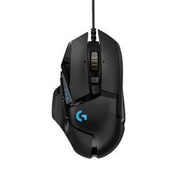 Logitech G502 HERO | Gaming Muis | Rechtshandig | USB-A (bedraad) | 100 – 25.600 DPI | Zwart