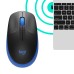 Logitech M190 | Draadloze Muis | Links- en Rechtshandig | RF | 1000 DPI | Zwart/Blauw