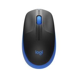 Logitech M190 | Draadloze Muis | Links- en Rechtshandig | RF | 1000 DPI | Zwart/Blauw