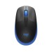 Logitech M190 | Draadloze Muis | Links- en Rechtshandig | RF | 1000 DPI | Zwart/Blauw