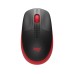 Logitech M190 | Draadloze Muis | Links- en Rechtshandig | RF | 1000 DPI | Zwart/Rood