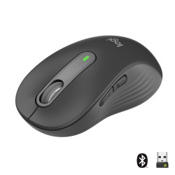 Logitech Signature M650 Large | Draadloze Muis | Rechtshandig | RF + Bluetooth | 2000 DPI | Grafiet