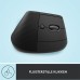 Logitech Lift | Ergonomische Draadloze Muis | Rechtshandig | RF + Bluetooth | 4000 DPI | Grafiet