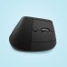 Logitech Lift | Ergonomische Draadloze Muis | Rechtshandig | RF + Bluetooth | 4000 DPI | Grafiet
