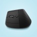 Logitech Lift | Ergonomische Draadloze Muis | Linkshandig | RF + Bluetooth | 4000 DPI | Grafiet