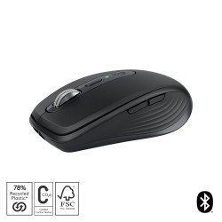 Logitech MX Anywhere 3S | Draadloze Muis | Rechtshandig | RF + Bluetooth | 8000 DPI | Grafiet