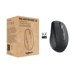 Logitech MX Anywhere 3S for Business S | Draadloze Muis | Links- en Rechtshandig | RF + Bluetooth | 8000 DPI | Grafiet