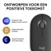 Logitech Pebble 2 M350s | Draadloze Muis | Links- en Rechtshandig | RF + Bluetooth | 4000 DPI | Grafiet