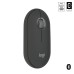 Logitech Pebble 2 M350s | Draadloze Muis | Links- en Rechtshandig | RF + Bluetooth | 4000 DPI | Grafiet