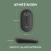Logitech Pebble 2 M350s | Draadloze Muis | Links- en Rechtshandig | RF + Bluetooth | 4000 DPI | Grafiet