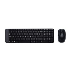 Logitech MK220 | Draadloze Desktop Set | Compact Toetsenbord + Muis | Zwart