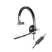 Logitech H650e | Bedrade On-ear Mono Headset | USB-A | Zwart/Zilver