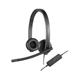 Logitech H570e | Bedrade On-ear USB-A Headset | Zwart