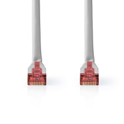 Nedis CCGL85220GY20 | Netwerkkabel Cat6 SF/UTP | 2 m | Grijs | RJ45 Male-naar-RJ45 Male