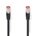 Nedis S/FTP Cat 6 Netwerkkabel | 1 m | Zwart