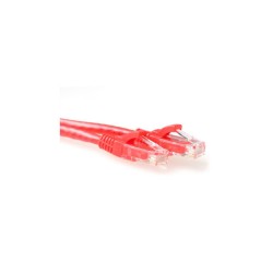 ACT UTP Cat 6A Patchkabel | 0,25 m | Snagless | RJ45 | Rood ACT UTP Cat 6A Patchkabel | 0,25 m | Snagless | RJ45 | Rood