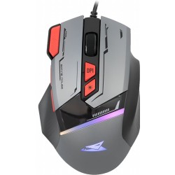 Baracuda MANTA RGB | Bekabelde Gaming Muis | Rechtshandig | USB-A | 12800 DPI | Grijs Baracuda MANTA RGB | Bekabelde Gaming Muis | Rechtshandig | USB-A | 12800 DPI | Grijs