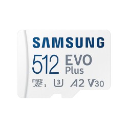 Samsung EVO Plus | MicroSDXC | 512GB | Class 10 | UHS-I U3 Samsung EVO Plus | MicroSDXC | 512GB | Class 10 | UHS-I U3
