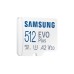 Samsung EVO Plus | MicroSDXC | 512GB | Class 10 | UHS-I U3 | V30 | A2 | Tot 160MB/s | Inclusief adapter
