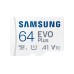 Samsung EVO Plus | MicroSDXC | 64GB | Class 10 | UHS-I U1 | Inclusief adapter