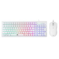 Baracuda ORCA RGB | Bekabeld Gaming Toetsenbord inclusief Muis | QWERTY | Wit