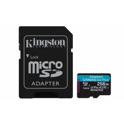 Kingston Technology microSDXC 256GB | Canvas Go! Plus Gen4 | 200MB/s | A2 | U3 | V30 | + Adapter Kingston Technology microSDXC 256GB | Canvas Go! Plus Gen4 | 200MB/s | A2 | U3 | V30 | + Adapter