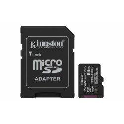 Kingston Technology microSDXC 64GB | Canvas Select Plus Gen3 | 100MB/s | A1 | + Adapter Kingston Technology microSDXC 64GB | Canvas Select Plus Gen3 | 100MB/s | A1 | + Adapter
