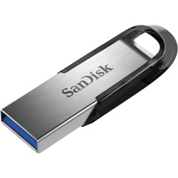 SanDisk Ultra Flair | 16GB USB-A 3.2 Flash Drive | Zwart/Zilver SanDisk Ultra Flair | 16GB USB-A 3.2 Flash Drive | Zwart/Zilver