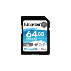 Kingston Canvas Go! Plus SD-kaart | 64GB | UHS-I Klasse 10