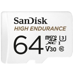 SanDisk High Endurance | MicroSDXC | 64GB | Class 10 | UHS-I U3 SanDisk High Endurance | MicroSDXC | 64GB | Class 10 | UHS-I U3