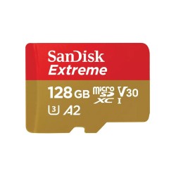 SanDisk Extreme | MicroSDXC | 128GB | Class 10 | UHS-I U3 SanDisk Extreme | MicroSDXC | 128GB | Class 10 | UHS-I U3