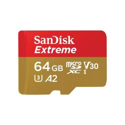 SanDisk Extreme | MicroSDXC | 64GB | Class 10 | UHS-I U3 SanDisk Extreme | MicroSDXC | 64GB | Class 10 | UHS-I U3