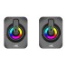 Baracuda SEASHELL Rainbow | 2.0 Stereo Luidsprekerset USB | 2x3000mW | Zwart