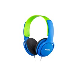 Philips Kinderheadset SHK2000 | Bedrade On-ear Headset 3.5mm Connector | Blauw & Groen