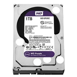 Western Digital Purple | 1000GB (1TB) 3.5” HDD | SATA III | 5400 rpm | Voor Surveillance