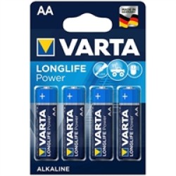 VARTA LONGLIFE ALKALINE AA/LR06 BLISTER 4